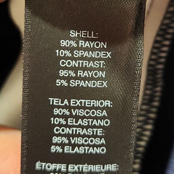 White House Black Market Blazer Size 6 White Blue Navy Striped  Front Buttons. - Picture 10 of 10